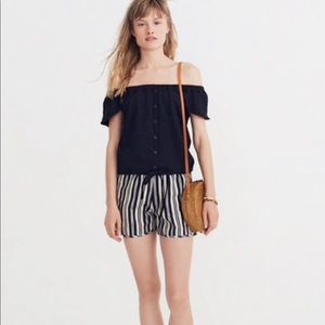 Madewell Texture and Thread off shoulder top